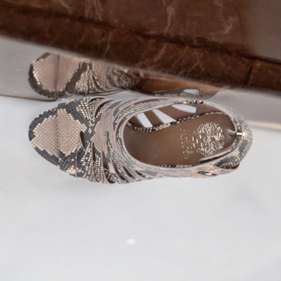 Vince Camuto shoes Size 8M Amendia Natural warm Roccia Leather - Picture 10 of 10